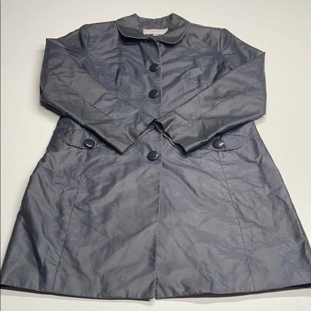 LIZ CLAIBORNE Womens Large Black Coat